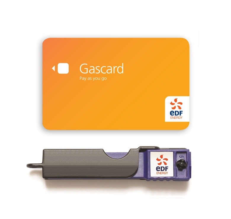 EDF钥匙和卡以上付费时，您可以使用预付款表